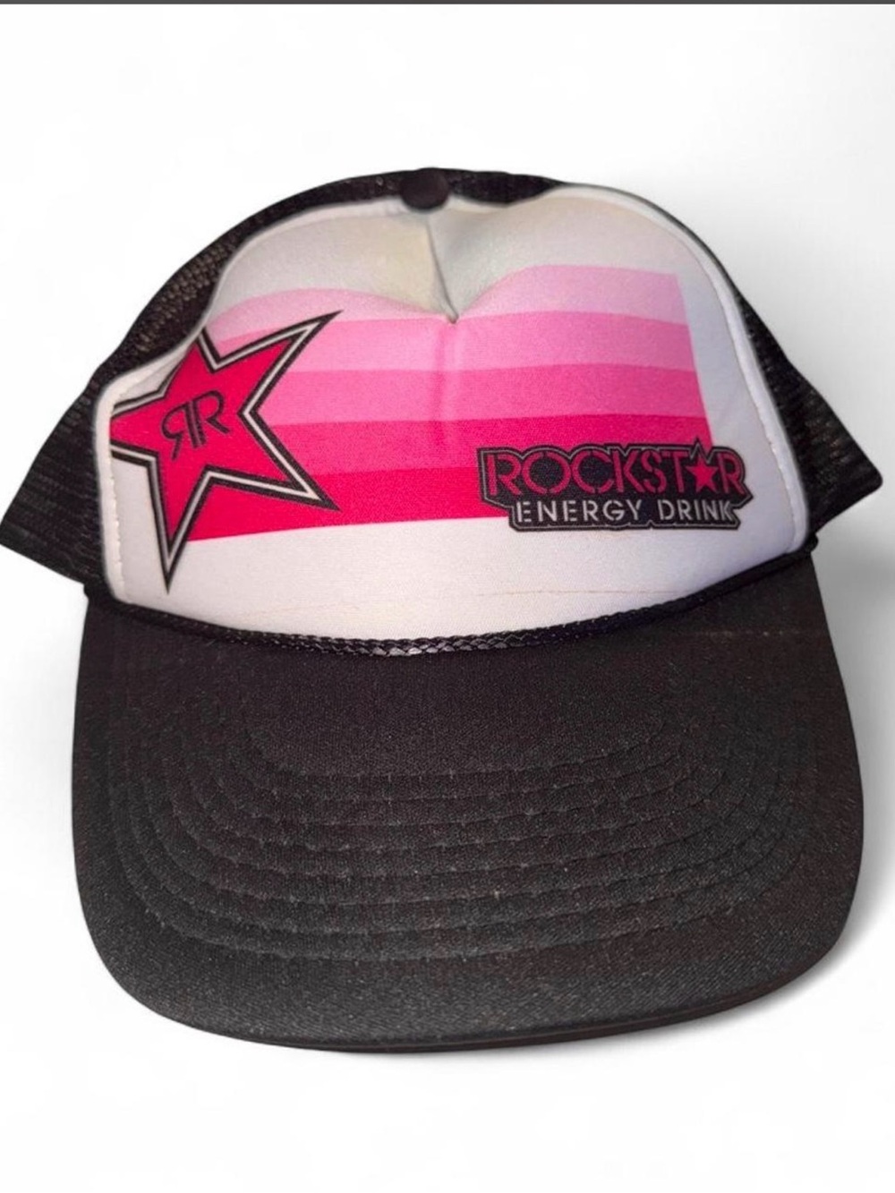 Rockstar Energy Pink Gradient Trucker Hat